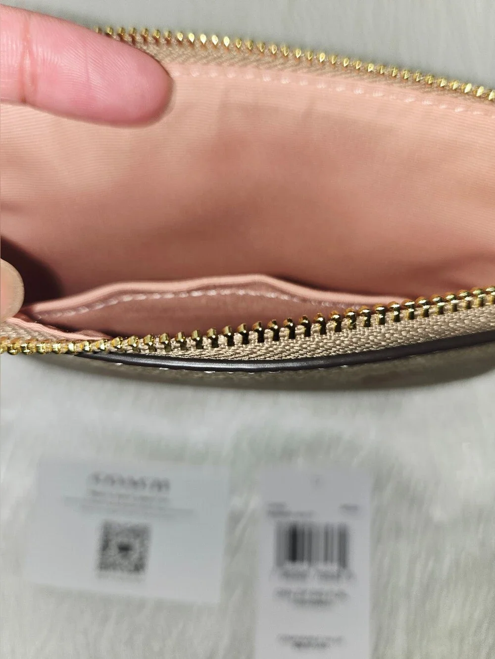 Coach Corner Zip Wristlet In Signature Canvas With Floral Print